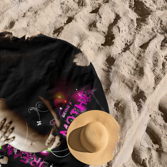 My Dream Being A Mother - Serviette de plage ronde - Caudie