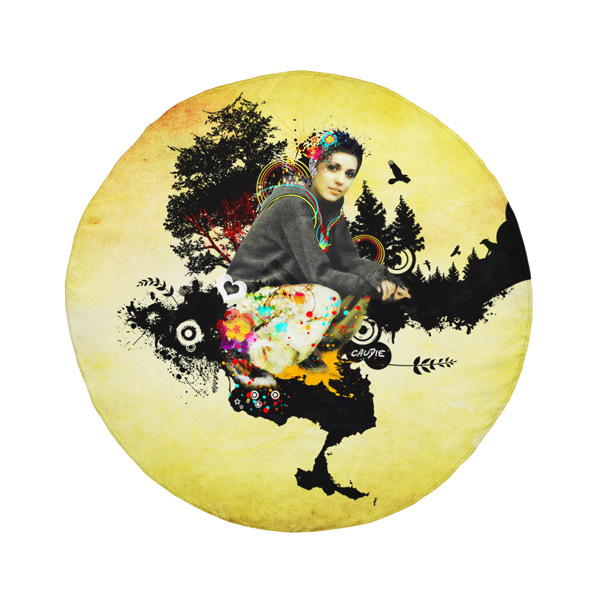 Magic Forest - Serviette de plage ronde - Caudie