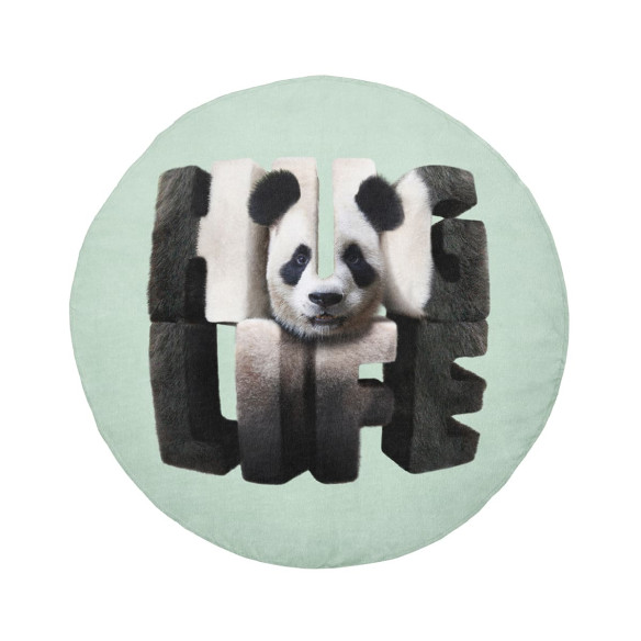 Hug Life - Round beach towel - Caudie