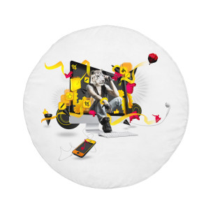 Instagramer - Round beach towel - Caudie