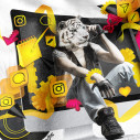 Instagramer - Serviette de plage ronde - Caudie