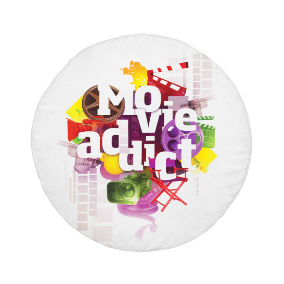 Movie Addict - Serviette de plage ronde - Caudie