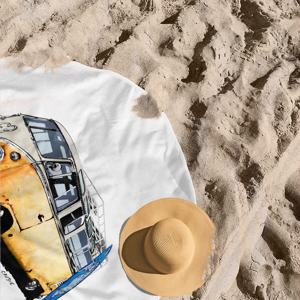 Combi - Round beach towel - Caudie