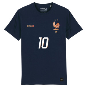 Équipe de France foot 2026 Mbappe 10 - T-shirt homme - Caudie