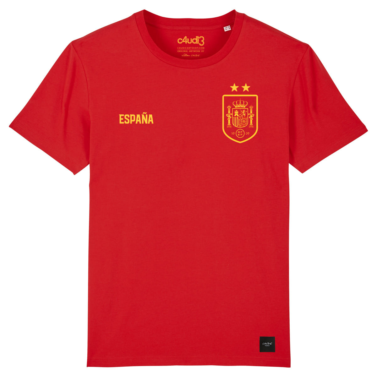 Spain soccer team 2 stars 2026 - Men s t-shirt - Caudie