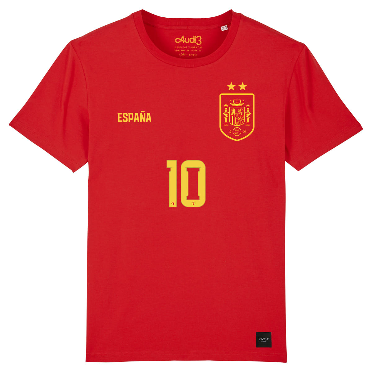 Spain soccer team 2 stars 2026 - Men s t-shirt - Caudie