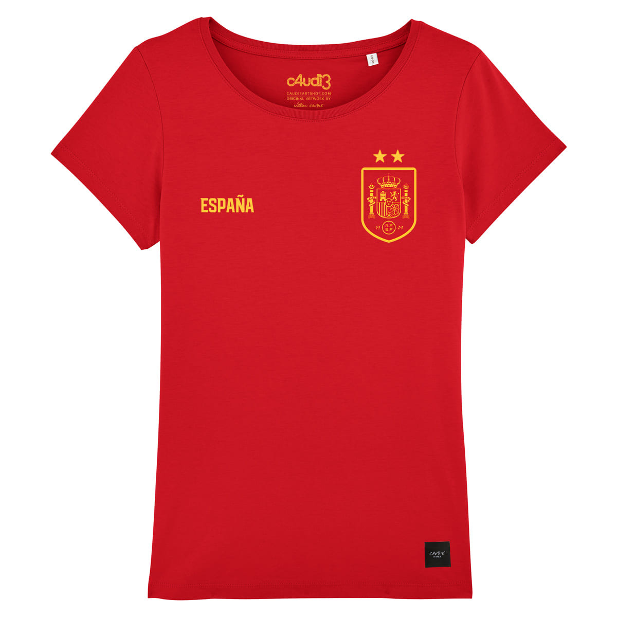 Équipe d'Espagne foot 2 étoiles 2026 - T-shirt femme - Caudie