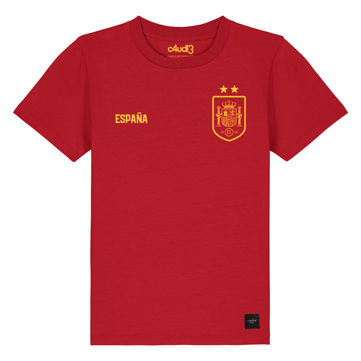 Spain soccer team 2 stars 2026 - Kid s t-shirt - Caudie