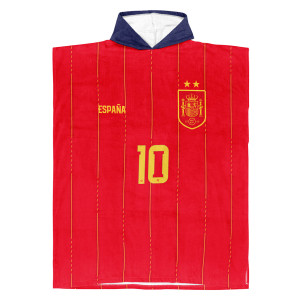 Équipe d'Espagne foot 2 étoiles 2026 - Poncho de bain - Caudie 2