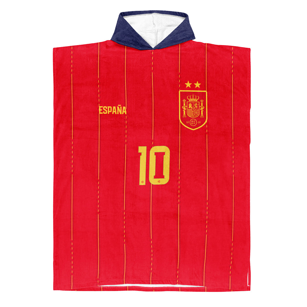 Équipe d'Espagne foot 2 étoiles 2026 - Poncho de bain - Caudie