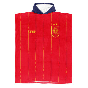 Équipe d'Espagne foot 2 étoiles 2026 - Poncho de bain - Caudie