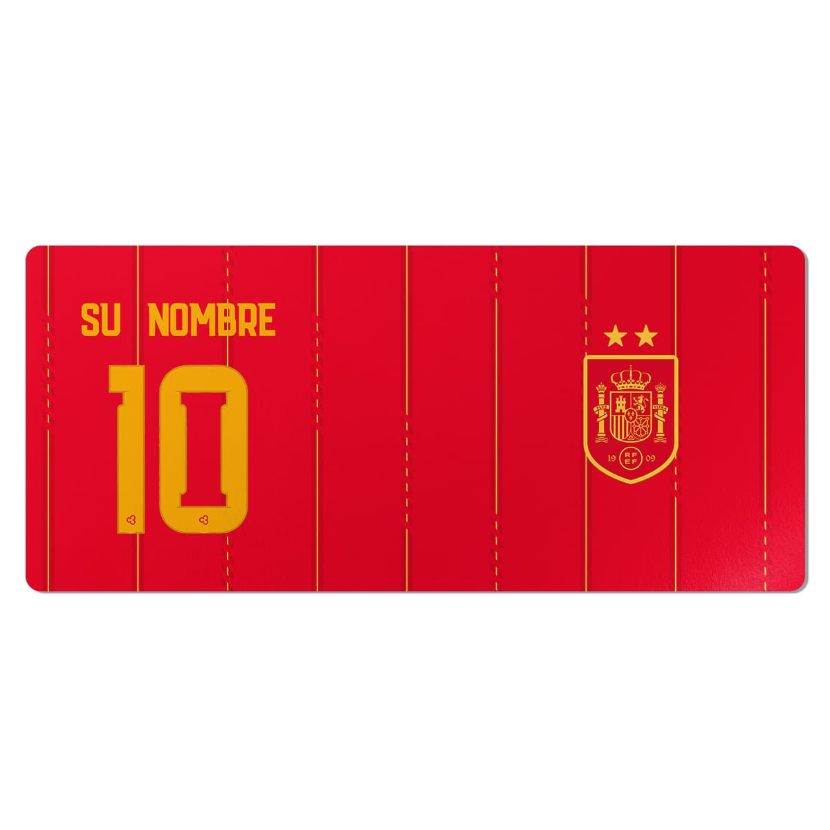 Équipe d'Espagne foot 2 étoiles 2026 - Tapis de souris gaming XXL - Caudie