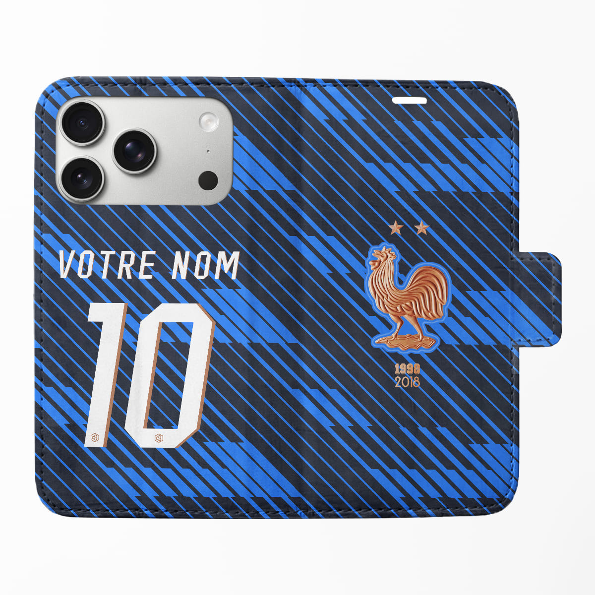 Équipe de France foot 2026 - Coque portefeuille - Caudie