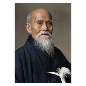 Poster O Sensei Morihei Ueshiba v1 - Caudie