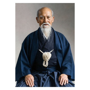Poster O Sensei Morihei Ueshiba v3 - Caudie
