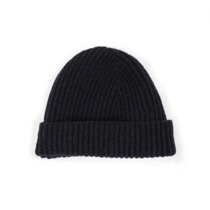 Spezie orange wool and cashmere ribbed fisherman hat - Caudie