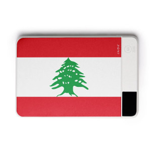 Flag of Lebanon - External battery - Caudie
