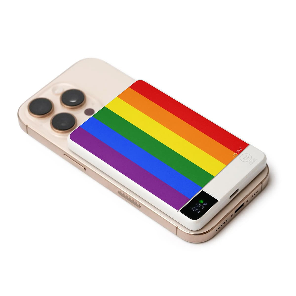 Drapeau arc en ciel LGBT - Batterie externe - Caudie