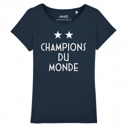 CHAMPIONS DU MONDE - 2 ÉTOILES - Women s t-shirt - Caudie