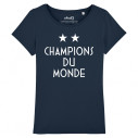 CHAMPIONS DU MONDE - 2 ÉTOILES - Tee-shirt femme - Caudie