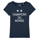 CHAMPIONS DU MONDE - 2 ÉTOILES - Women's tee-shirt - Caudie