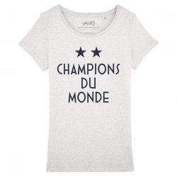 CHAMPIONS DU MONDE - 2 ÉTOILES - Women's tee-shirt - Caudie