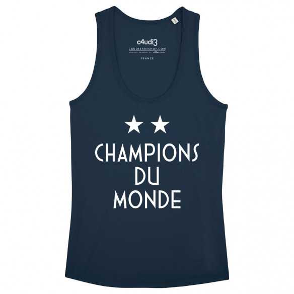 CHAMPIONS DU MONDE - 2 ÉTOILES - Women s t-shirt's tank top - Caudie