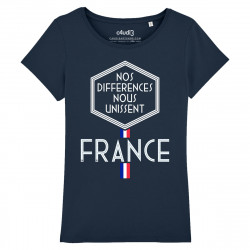 NOS DIFFERENCES NOUS UNISSENT - Tee-shirt femme - Caudie