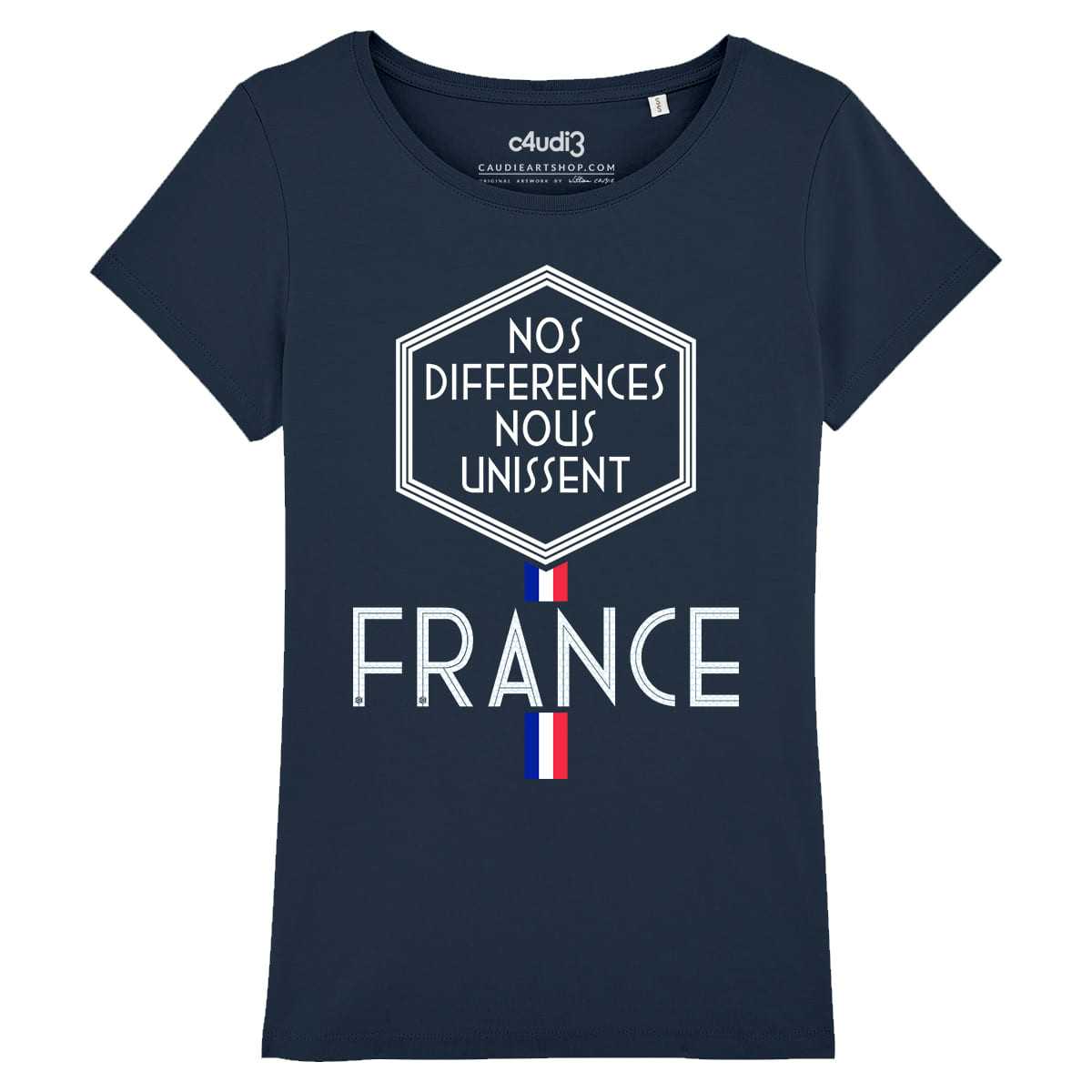 NOS DIFFERENCES NOUS UNISSENT - T-shirt femme - Caudie
