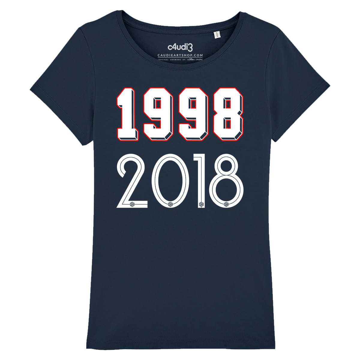 1998 - 2018 - T-shirt femme - Caudie