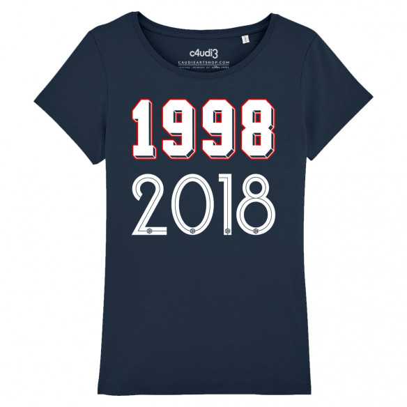 1998 - 2018 - T-shirt femme - Caudie