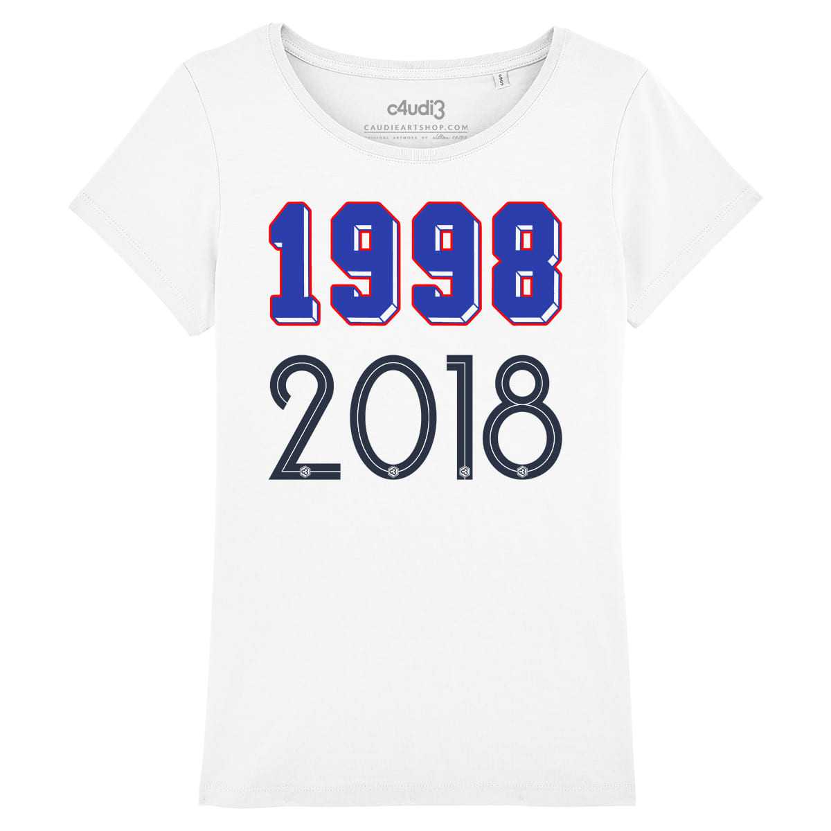 1998 - 2018 - T-shirt femme - Caudie