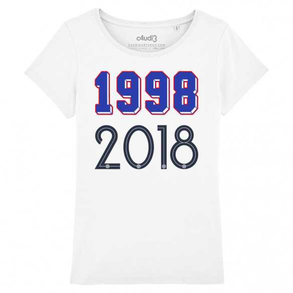 1998 - 2018 - T-shirt femme - Caudie