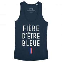FIÈRE D ÊTRE BLEUE - Women s t-shirt's tank top - Caudie