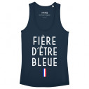 FIÈRE D'ÊTRE BLEUE - Women's tank top - Caudie