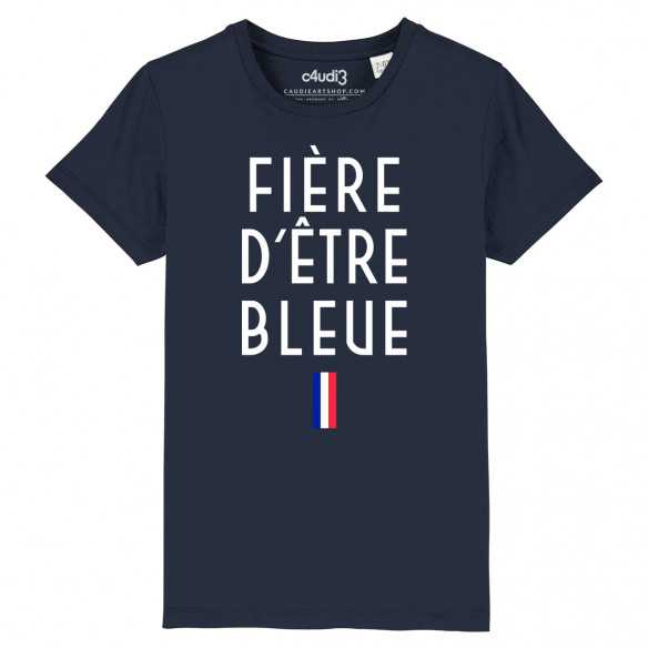 FIÈRE D ÊTRE BLEUE - T-shirt enfant - Caudie