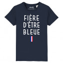 FIÈRE D'ÊTRE BLEUE - Tee-shirt enfant - Caudie