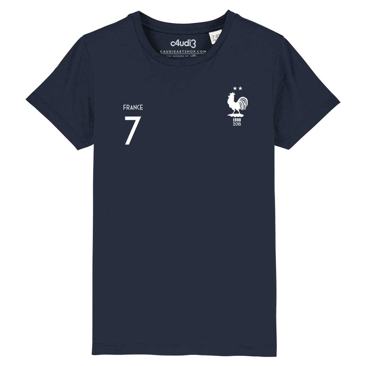 ÉQUIPE DE FRANCE - 2 ÉTOILES + 7 Griezmann - Kid s t-shirt - Caudie