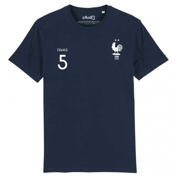 ÉQUIPE DE FRANCE - 2 ÉTOILES + 5 Kounde - Tee-shirt homme - Caudie