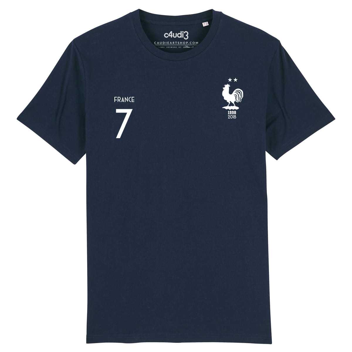 ÉQUIPE DE FRANCE - 2 ÉTOILES + 7 Dembele - Men s t-shirt - Caudie