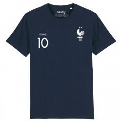 ÉQUIPE DE FRANCE - 2 ÉTOILES + 10 Mbappe - T-shirt - Caudie
