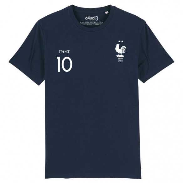ÉQUIPE DE FRANCE - 2 ÉTOILES + 10 Mbappe - Tee-shirt homme - Caudie