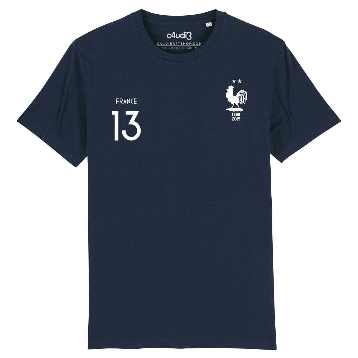 ÉQUIPE DE FRANCE - 2 ÉTOILES + 13 Fofana - T-shirt homme - Caudie