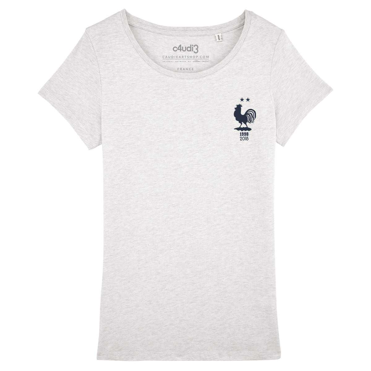 ÉQUIPE DE FRANCE - 2 ÉTOILES - T-shirt femme - Caudie