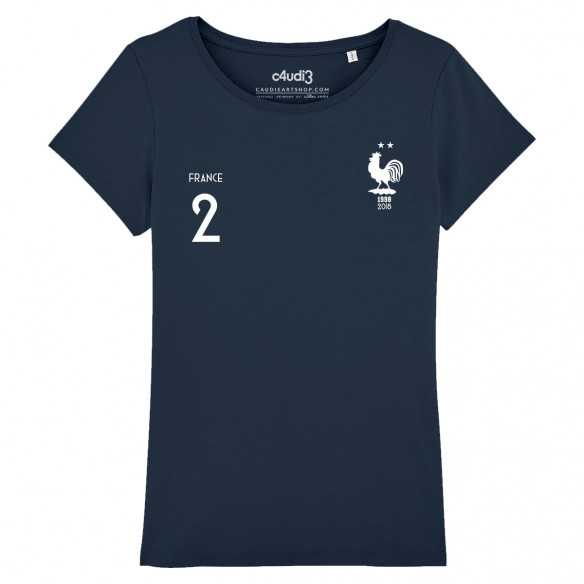 ÉQUIPE DE FRANCE - 2 ÉTOILES + 2 Pavard - Tee-shirt femme - Caudie