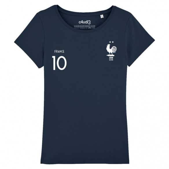 ÉQUIPE DE FRANCE - 2 ÉTOILES + 10 Mbappe - Women's tee-shirt - Caudie