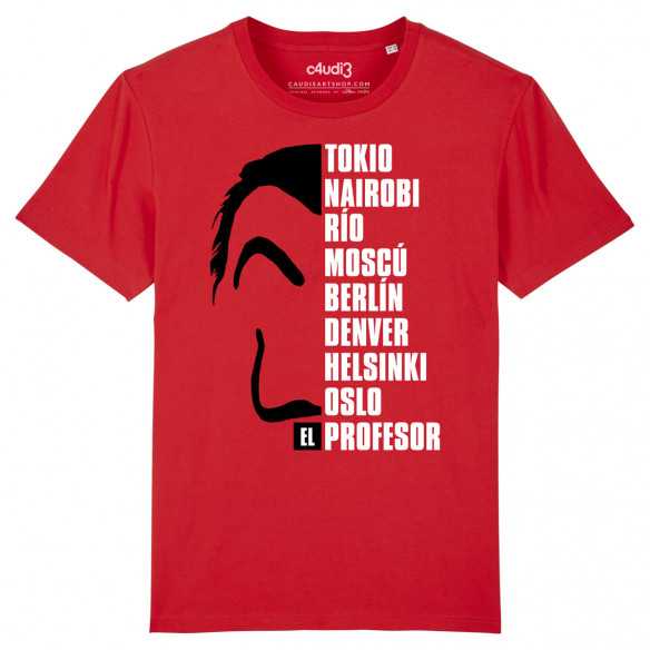 LA CASA DE PAPEL - MASQUE ET NOMS - Tee-shirt homme - Caudie