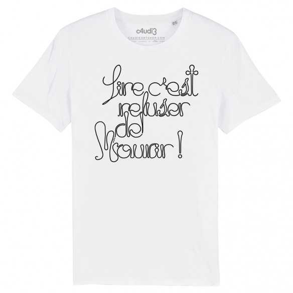 LIRE C'EST REFUSER DE MOURIR - Men's tee-shirt - Caudie