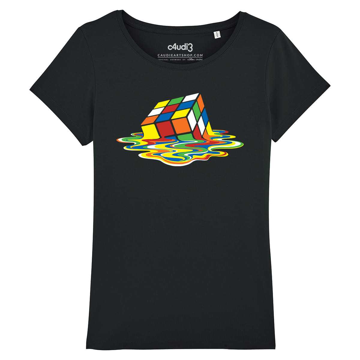 MELTING RUBIK S CUBE - The Big Bang Theory - T-shirt femme  - Caudie