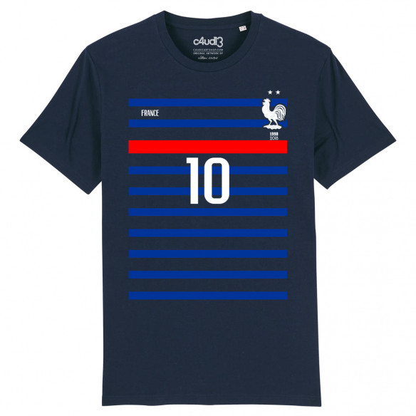Équipe de France 2 étoiles 2020 - 10 Mbappe - Tee-shirt homme - Caudie